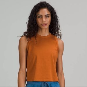 Lululemon Classic-Fit Cotton Blend Tank/ Size 6/ Butternut Brown/ NWT